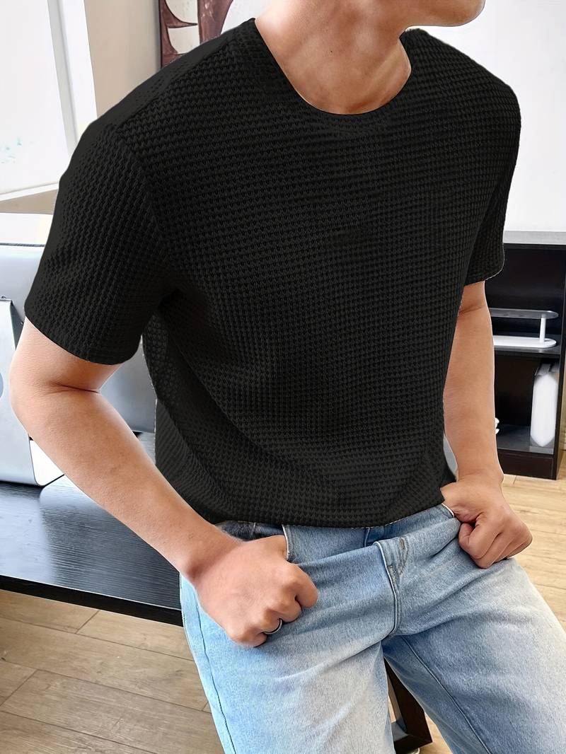 Variant image for Men's Stylish High-Quality T-Shirt with Unique Hollowed-Out Design-17