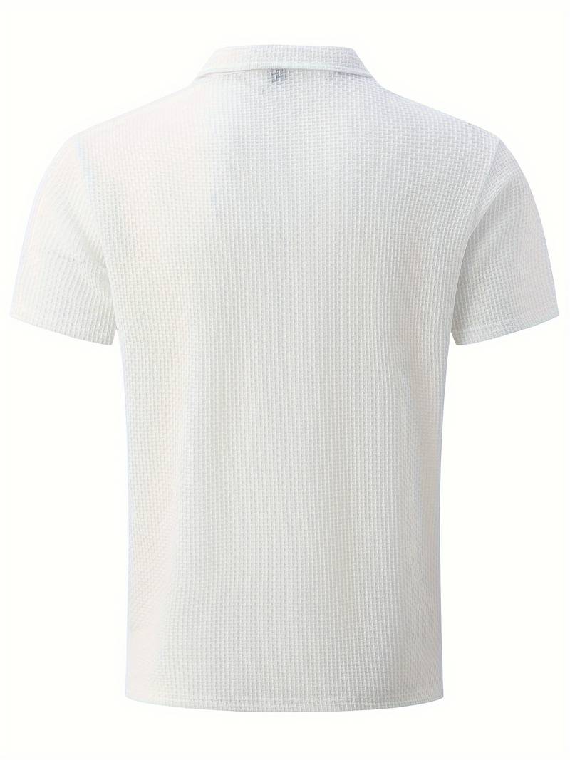 Men's Casual Lightweight Shirt with Half Button Placket