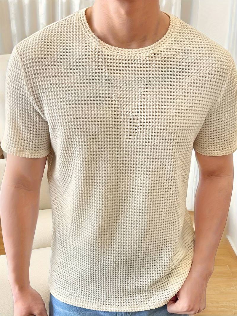 Men's Stylish High-Quality T-Shirt with Unique Hollowed-Out Design