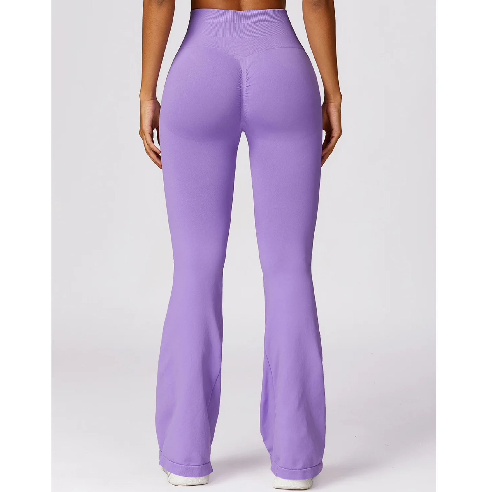 Variant image for Women's Comfortable Seamless Yoga Pants with High Waist and Flared Legs-21