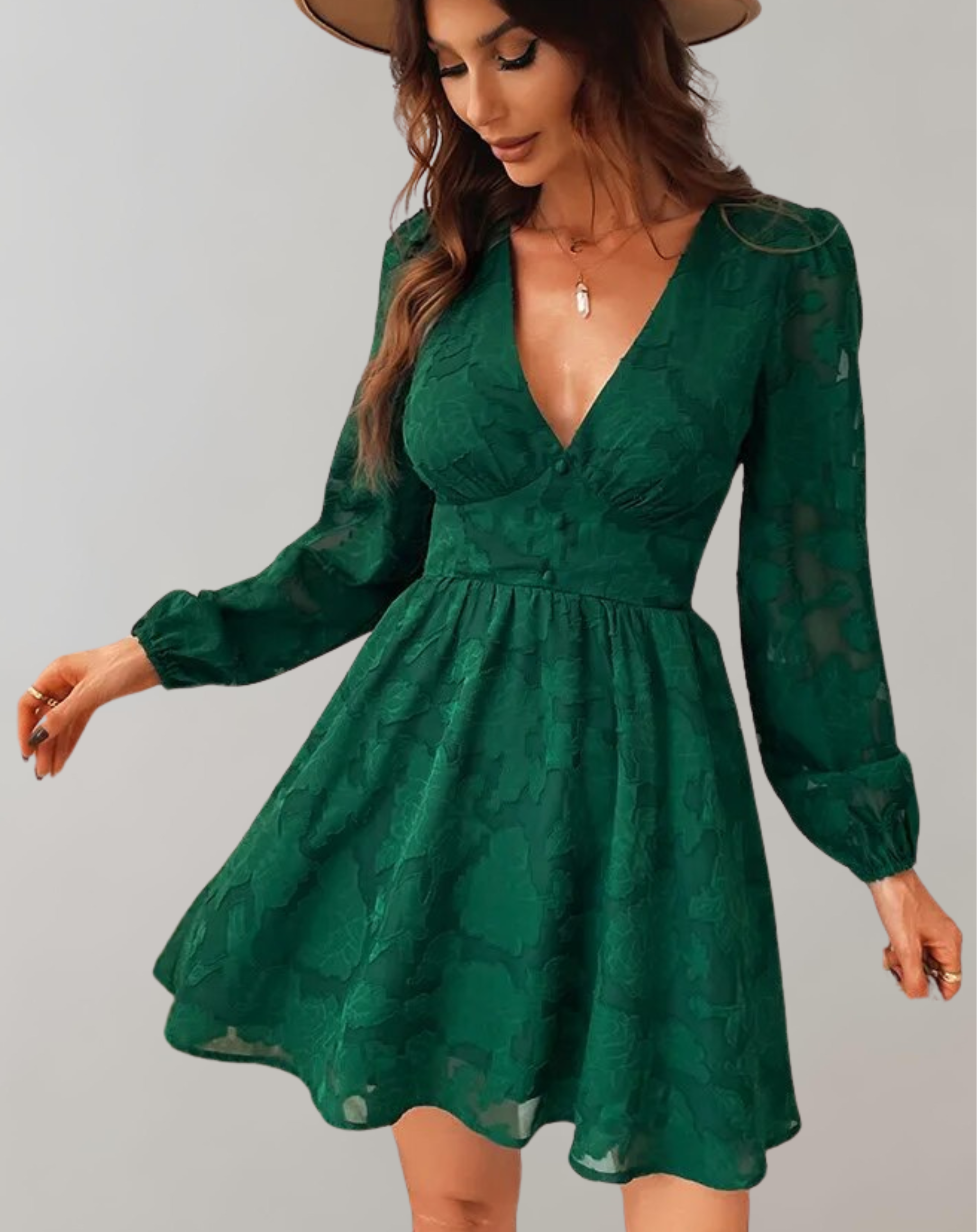 Variant image for Women's Comfortable Breathable Mini Dress with Versatile Styling Options-2