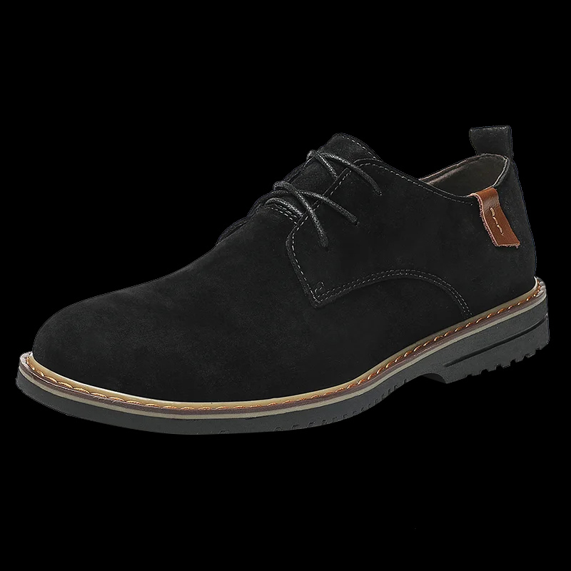 Men's Elegant Leather Shoes with Cap-Toe Design