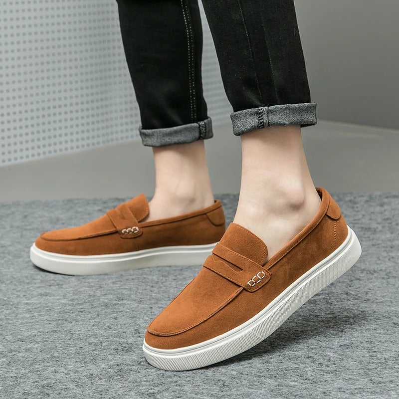 Variant image for Men's Comfortable Leather Loafers with Thick Sole-1