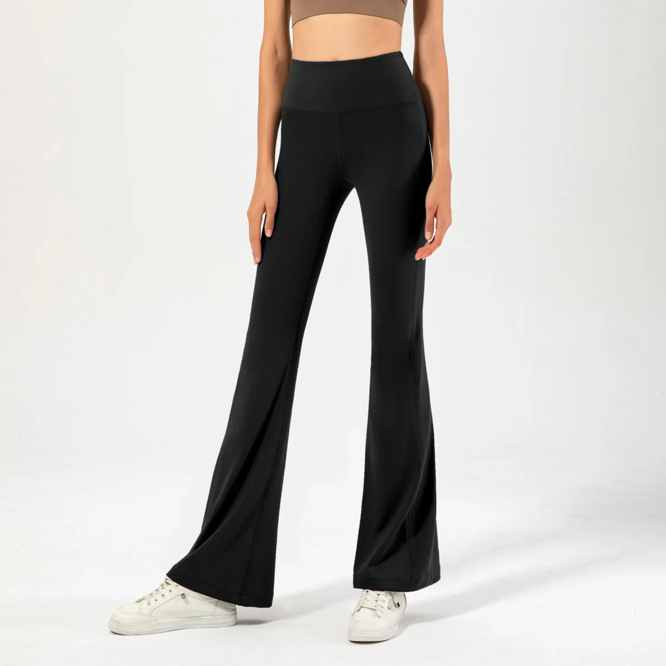 Variant image for Women's Stylish Stretch Yoga Pants with Flared Wide Legs-6