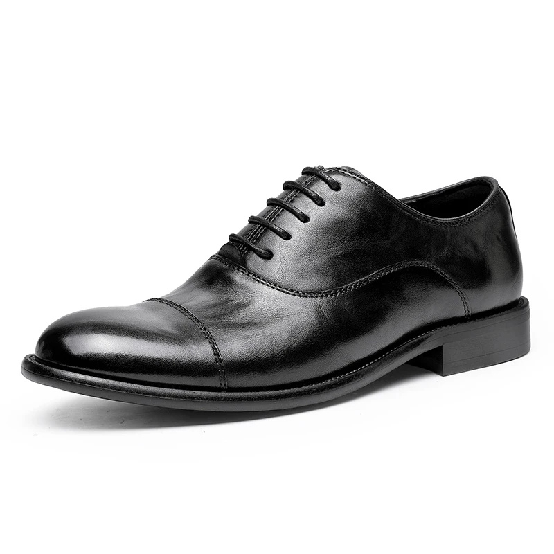Men's Elegant Suede Shoes with Rubber Sole and Refined Stitching