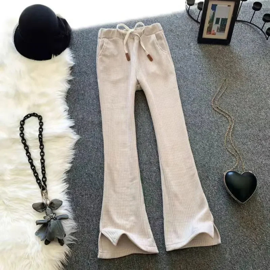 Variant image for Women's Elegant Stretch Flared Pants with High Waist-9