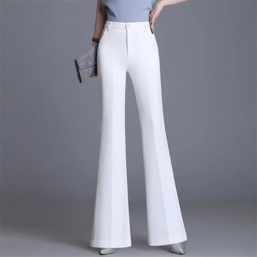 Variant image for Women's Elegant High Waist Wide Leg Pants with Flared Design-1