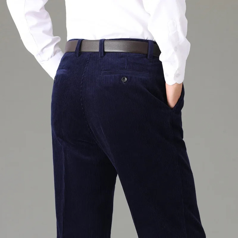 Men’s Classic Regular Fit Corduroy Jeans with Pleated Front | Perfect for All Seasons