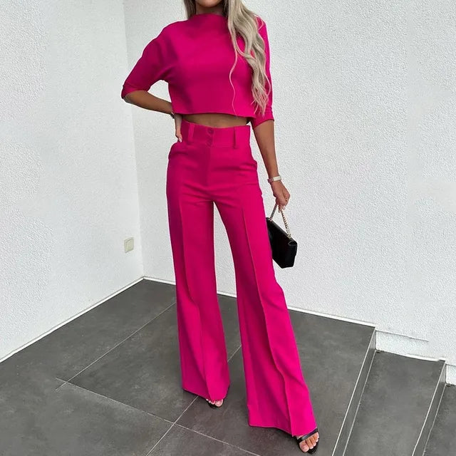 Variant image for Women's Cozy Minimalist Winter Two Piece Set with Versatile Styling Options-16