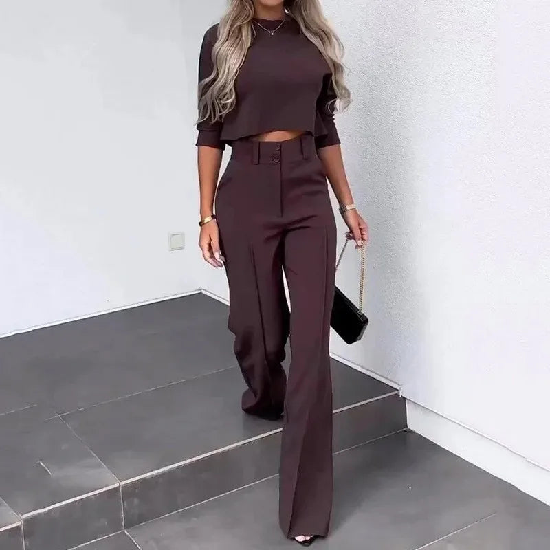 Women's Cozy Minimalist Winter Two Piece Set with Versatile Styling Options
