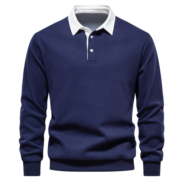 Men's Casual Buttoned Collar Polo Sweater For Men | Perfect for All Seasons