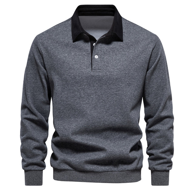 Men's Casual Buttoned Collar Polo Sweater For Men | Perfect for All Seasons