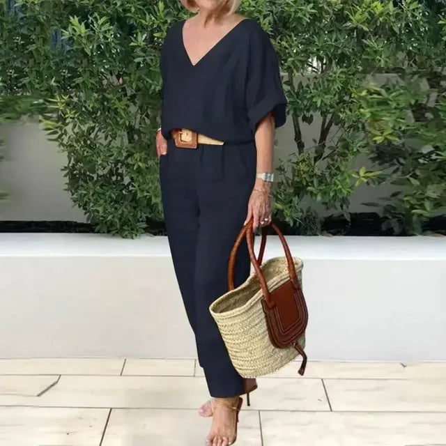Women's Elegant Lightweight Summer Dress with Sophisticated Details