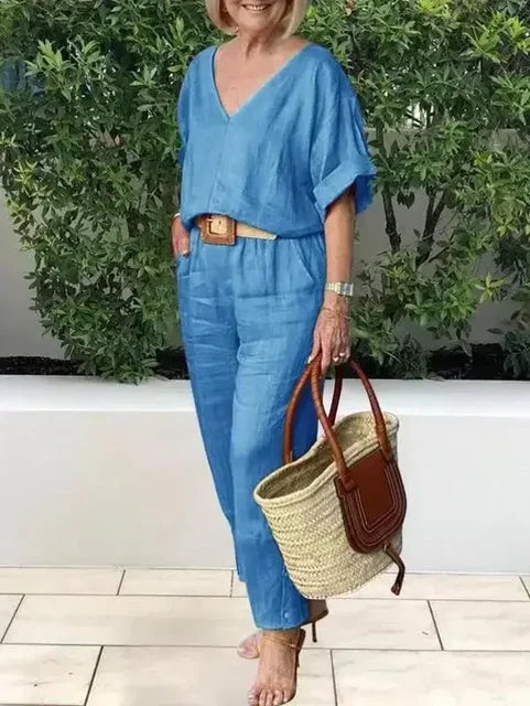Variant image for Women's Elegant Lightweight Summer Dress with Sophisticated Details-15