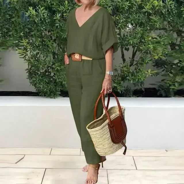 Variant image for Women's Elegant Lightweight Summer Dress with Sophisticated Details-8