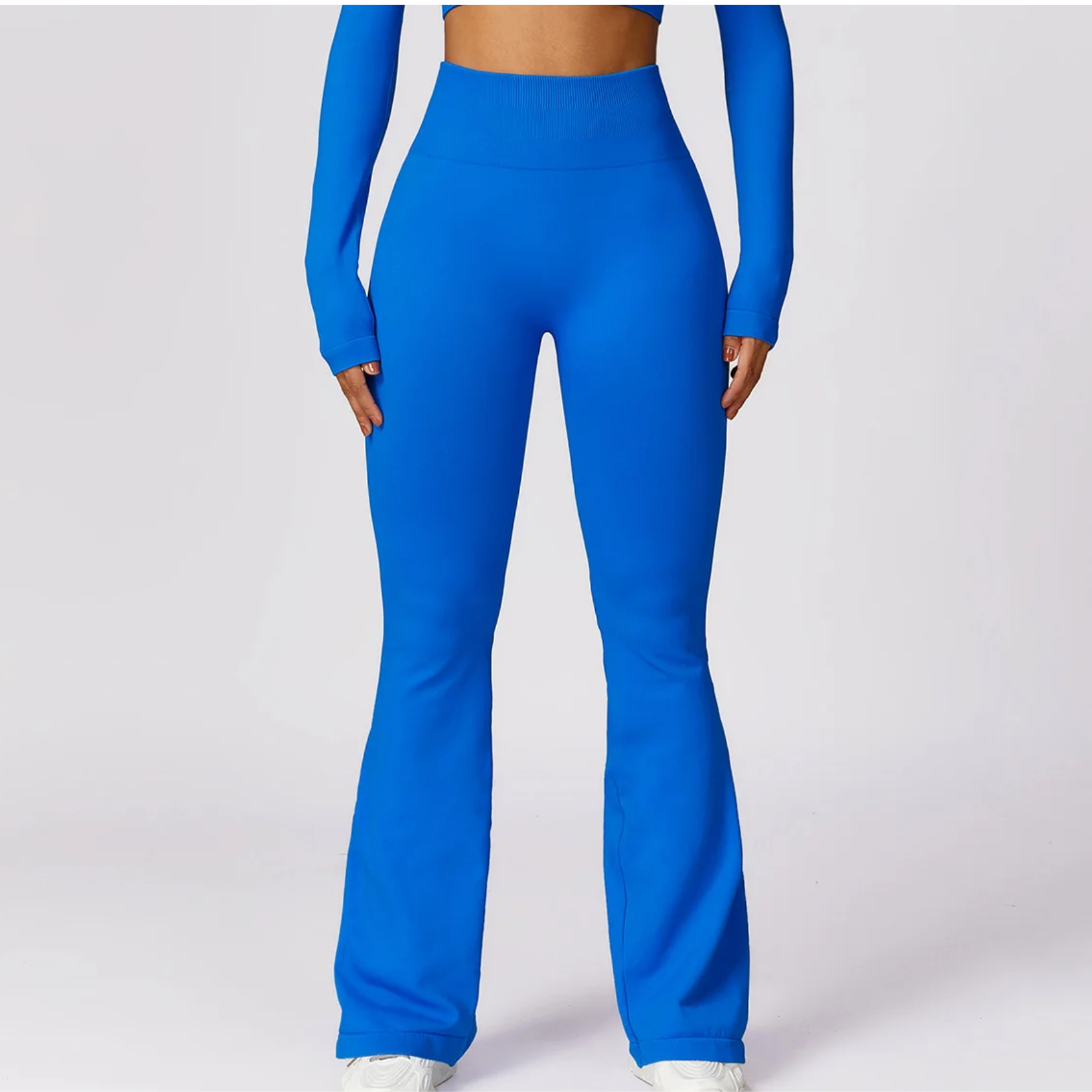 Variant image for Women's Comfortable Seamless Yoga Pants with High Waist and Flared Legs-6