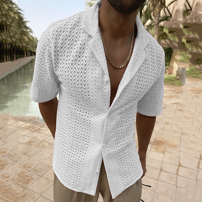 Men's Trendy High-Quality T Shirt with Hollowed-Out Design