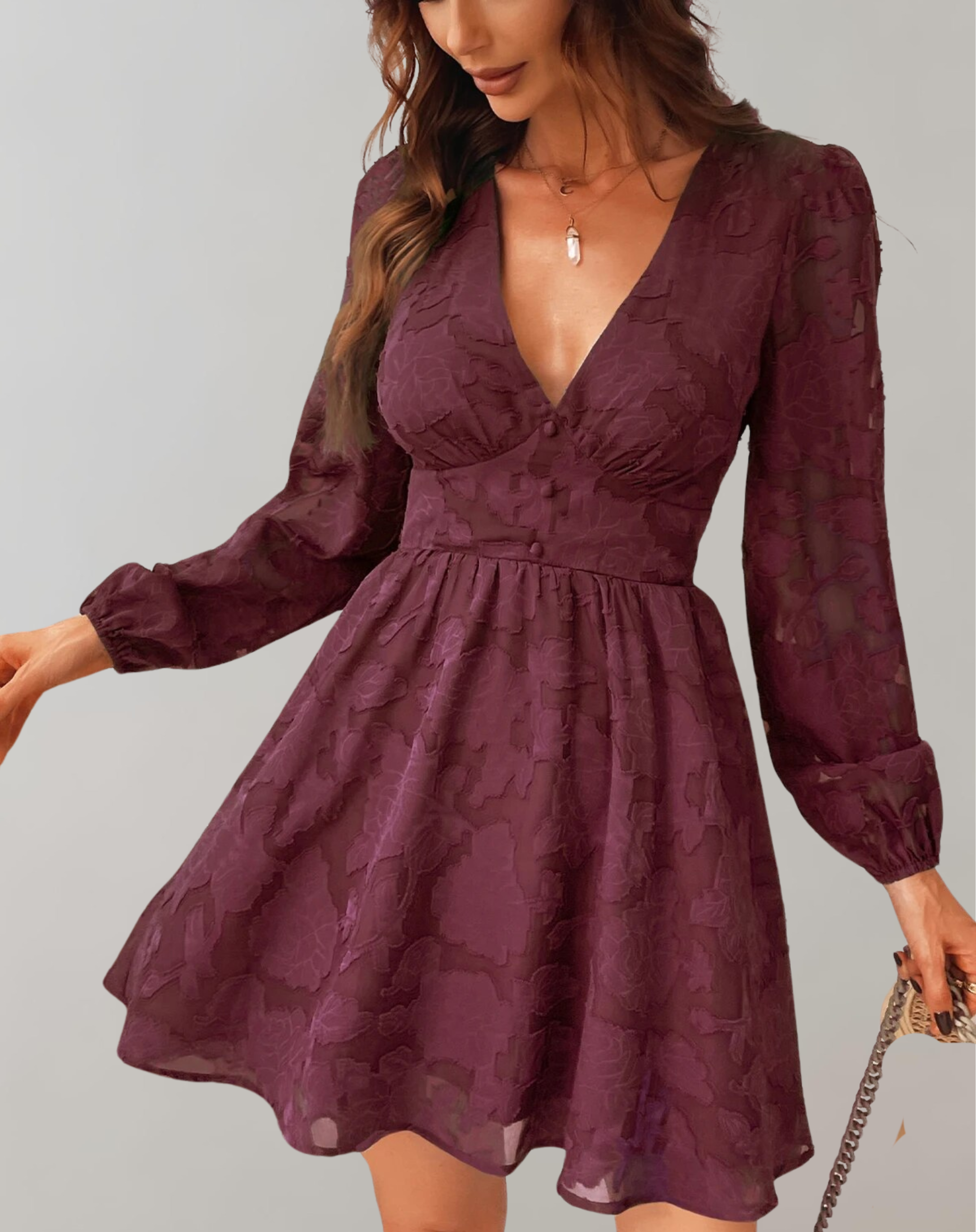 Variant image for Women's Comfortable Breathable Mini Dress with Versatile Styling Options-3