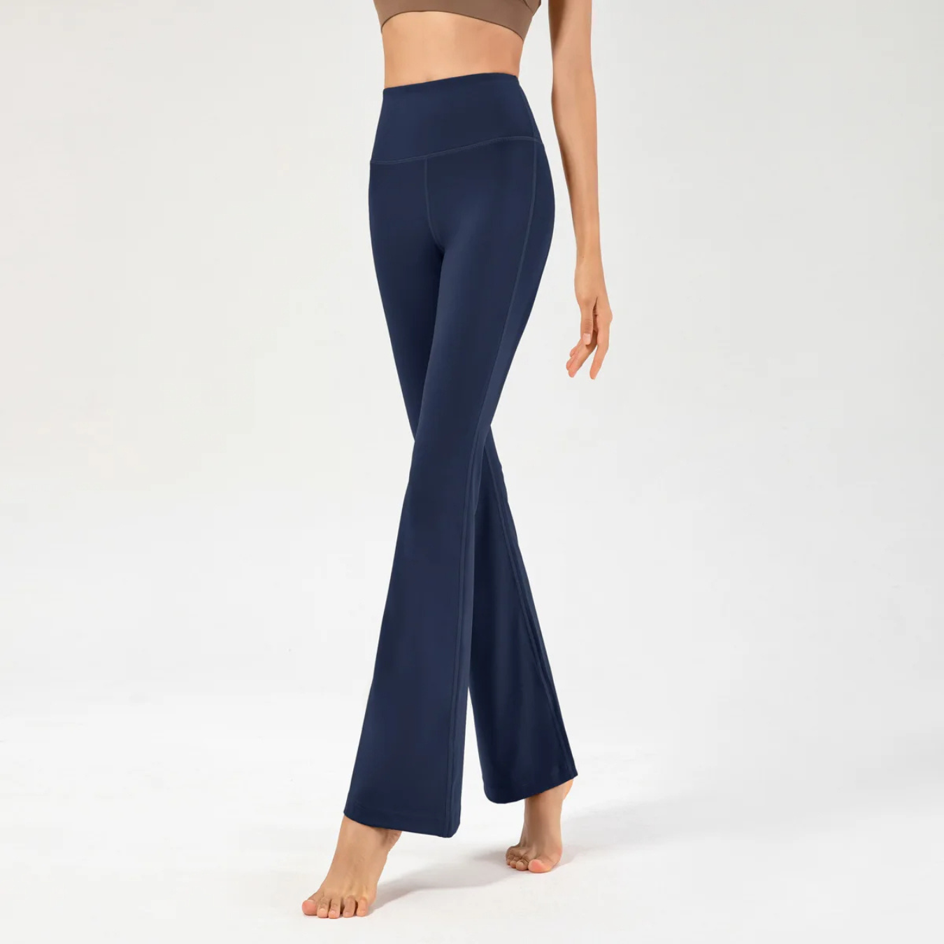 Variant image for Women's Stylish Stretch Yoga Pants with Flared Wide Legs-11