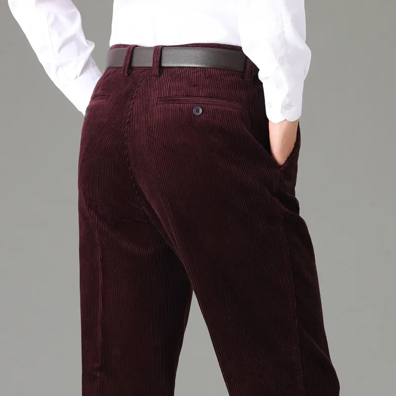 Men’s Classic Regular Fit Corduroy Jeans with Pleated Front | Perfect for All Seasons