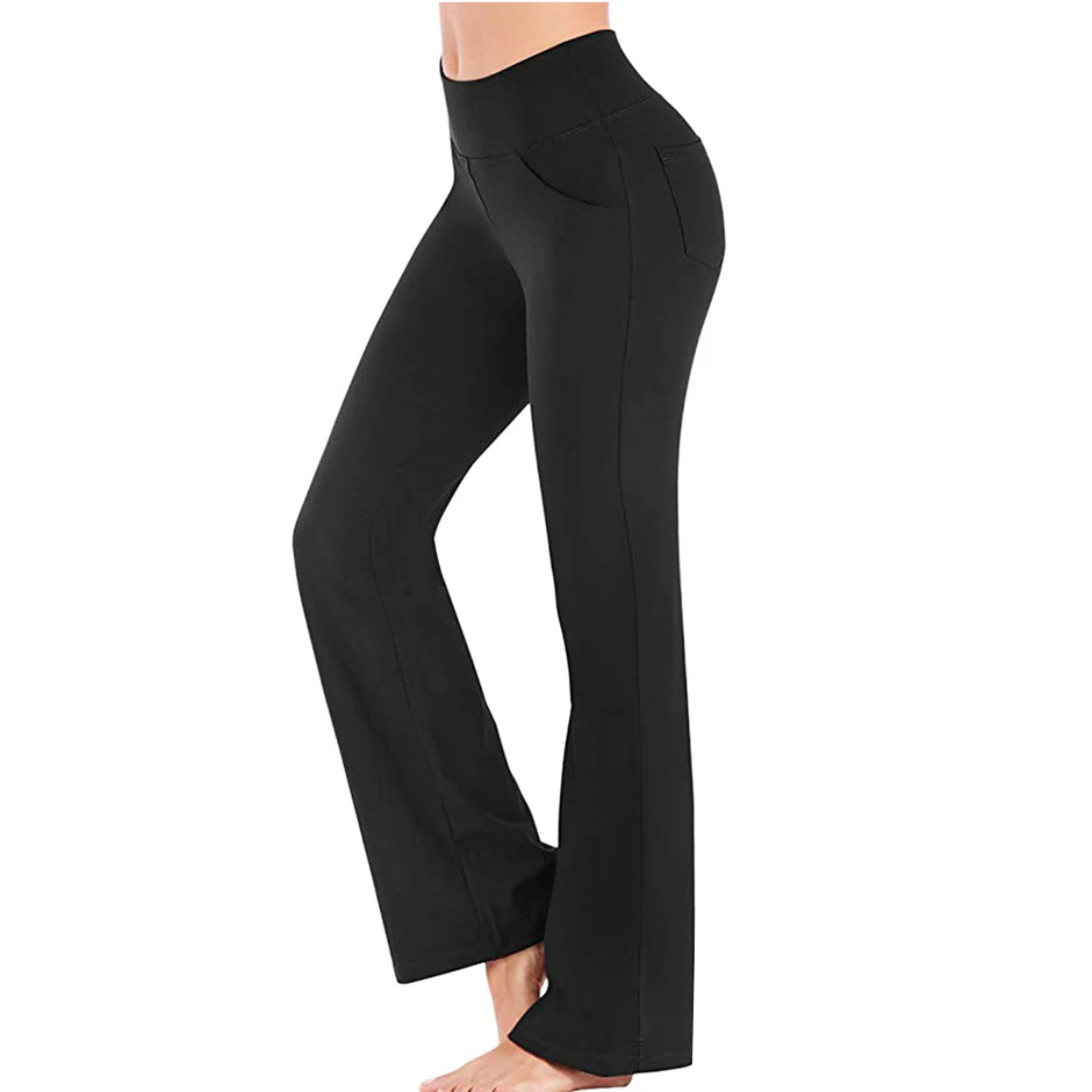 Women's Stylish Stretch Yoga Pants with High Waist and Phone Bag