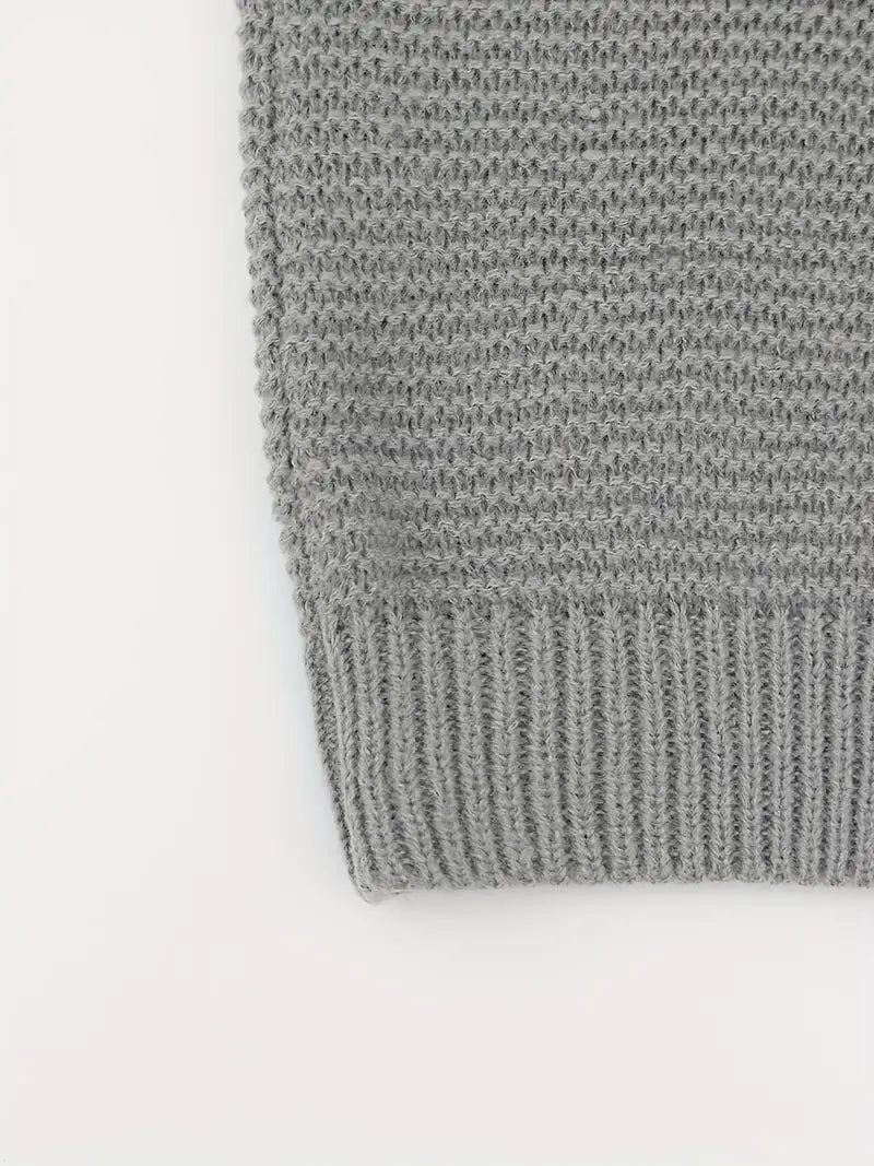 Women’s Classic Long Gray Knitted Cardigan | Perfect for All Seasons