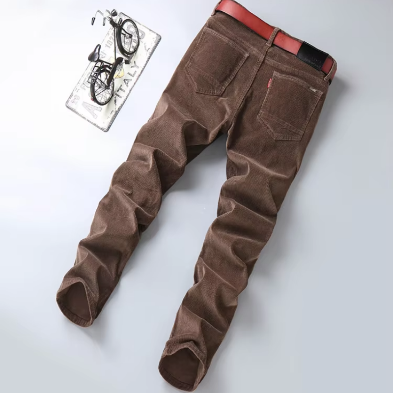 Men's Comfortable Corduroy Pants with Side Pockets