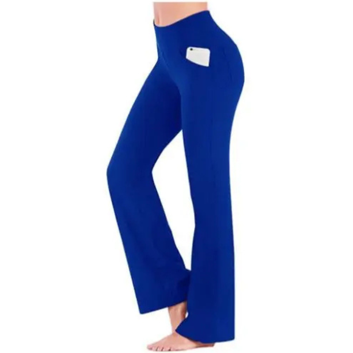 Women's Stylish Stretch Yoga Pants with High Waist and Phone Bag