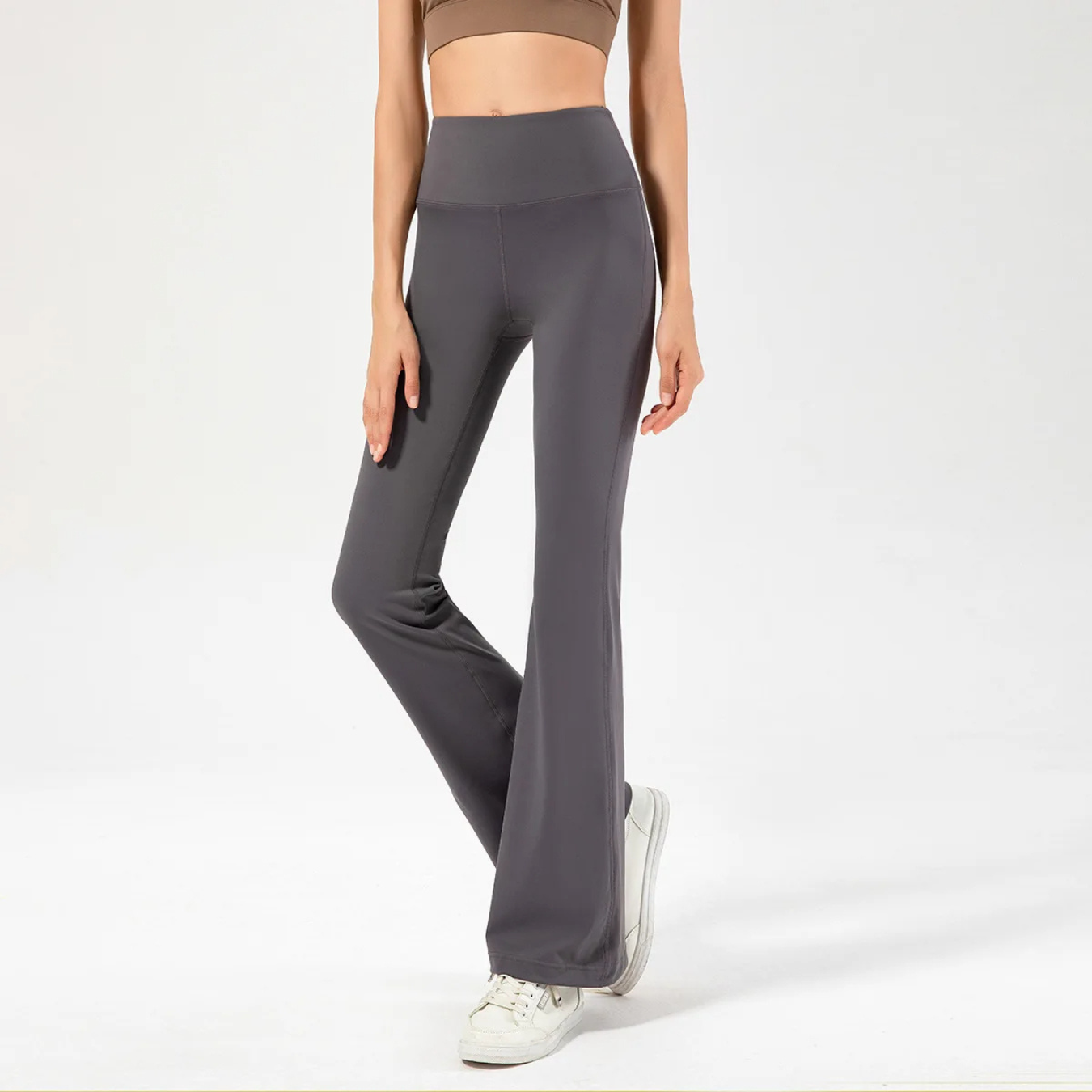 Variant image for Women's Stylish Stretch Yoga Pants with Flared Wide Legs-1