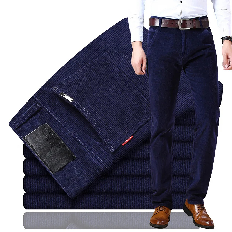 Variant image for Men's Comfortable Corduroy Pants with Side Pockets-34