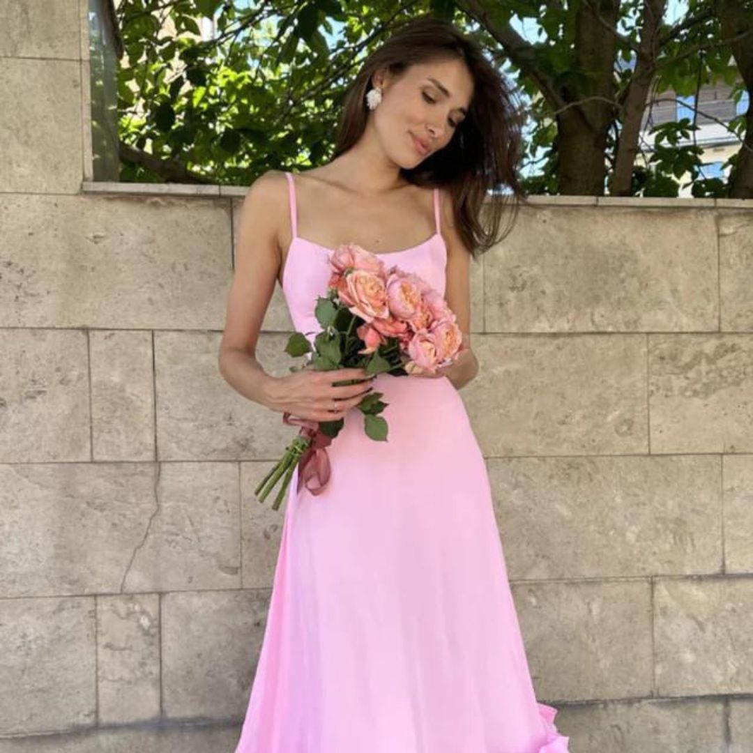 Women's Elegant Polyester Midi Dress with Ruffles for Formal and Cocktail Events