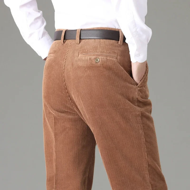 Men’s Classic Regular Fit Corduroy Jeans with Pleated Front | Perfect for All Seasons