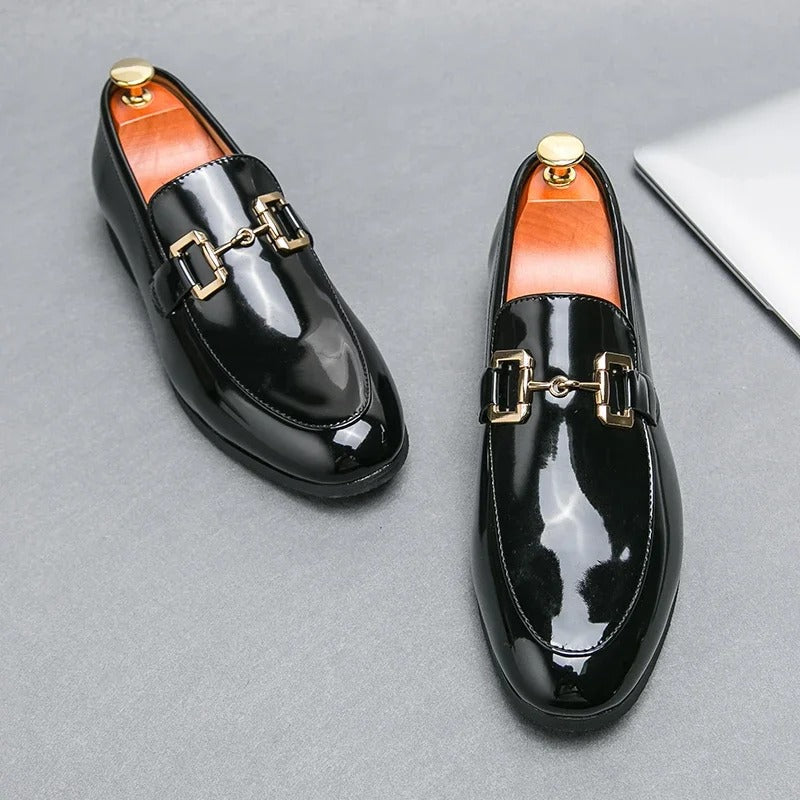 Men's Stylish Leather Loafer with Front Strap