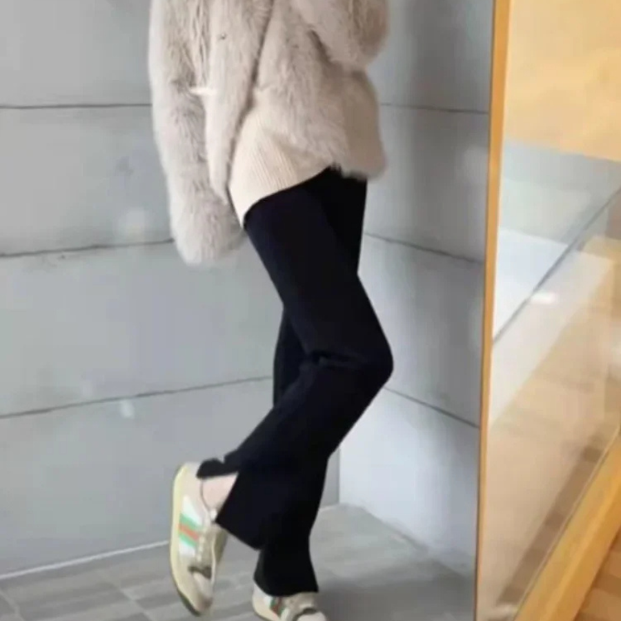 Variant image for Women's Elegant Stretch Flared Pants with High Waist-17