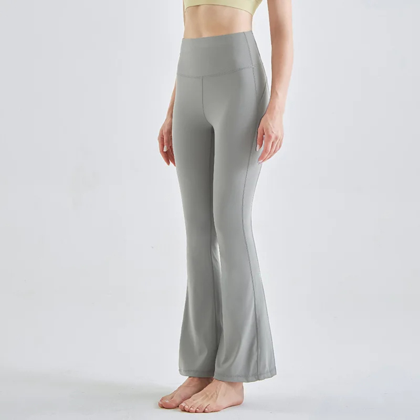 Variant image for Women's Stylish Stretch Yoga Pants with Flared Wide Legs-16