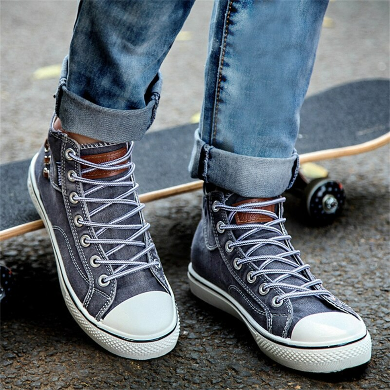 Women's Stylish Lightweight Canvas Sneakers with Robust Rubber Sole