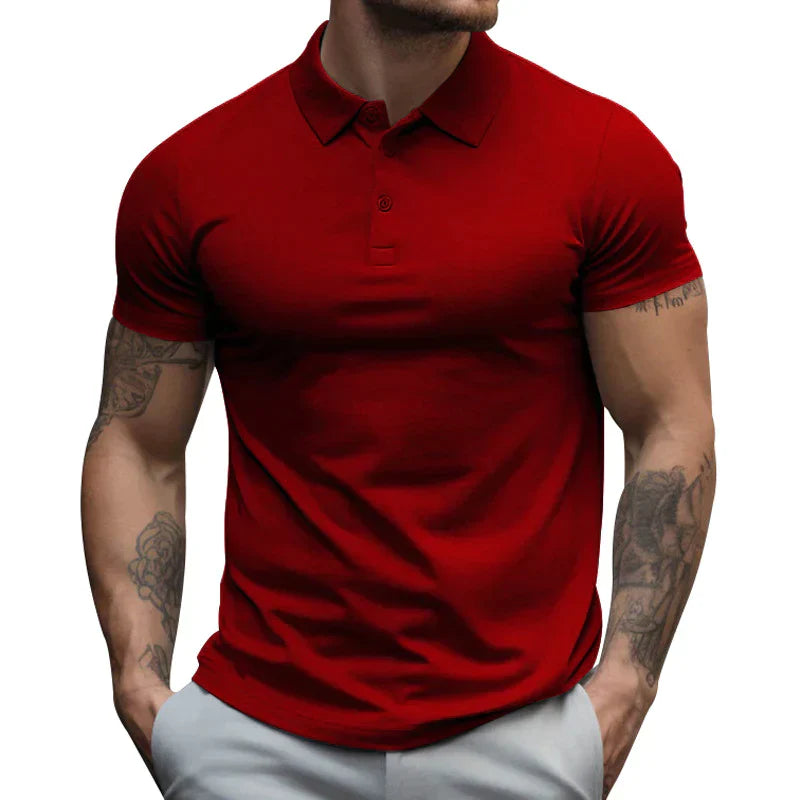 Variant image for Men's Trendy Cotton Polo Shirt with Short Sleeves for Casual Wear-15
