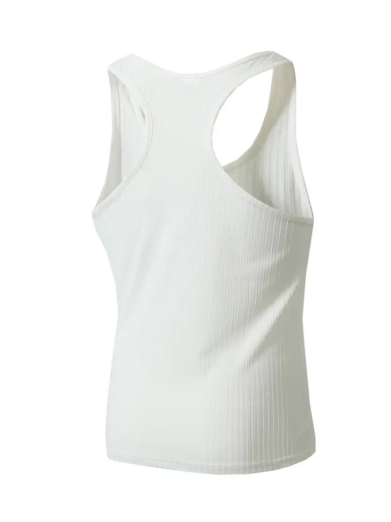 Men's Comfortable Breathable Fabric Tank Top with Versatile Design