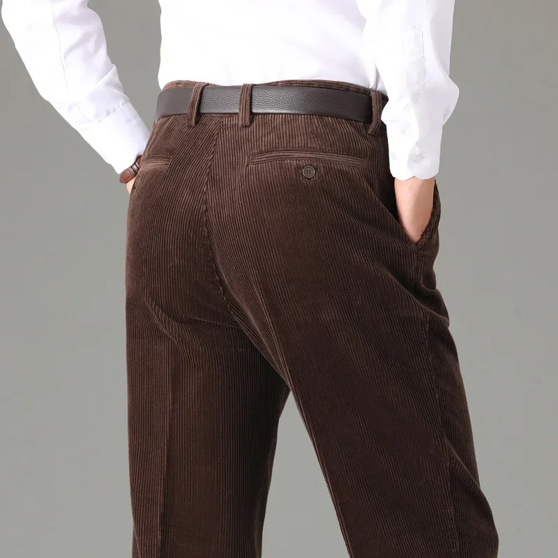Men’s Classic Regular Fit Corduroy Jeans with Pleated Front | Perfect for All Seasons