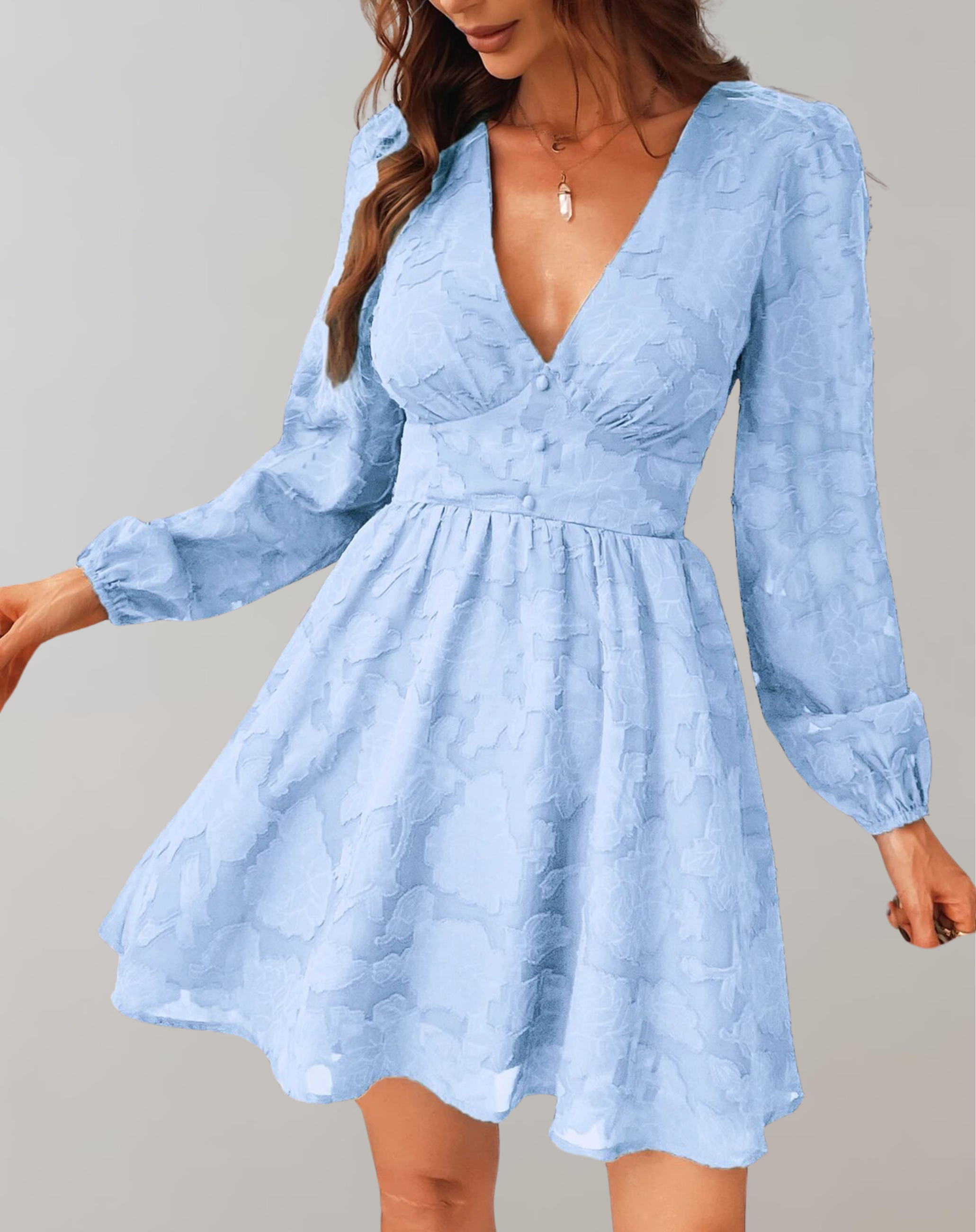 Variant image for Women's Comfortable Breathable Mini Dress with Versatile Styling Options-4
