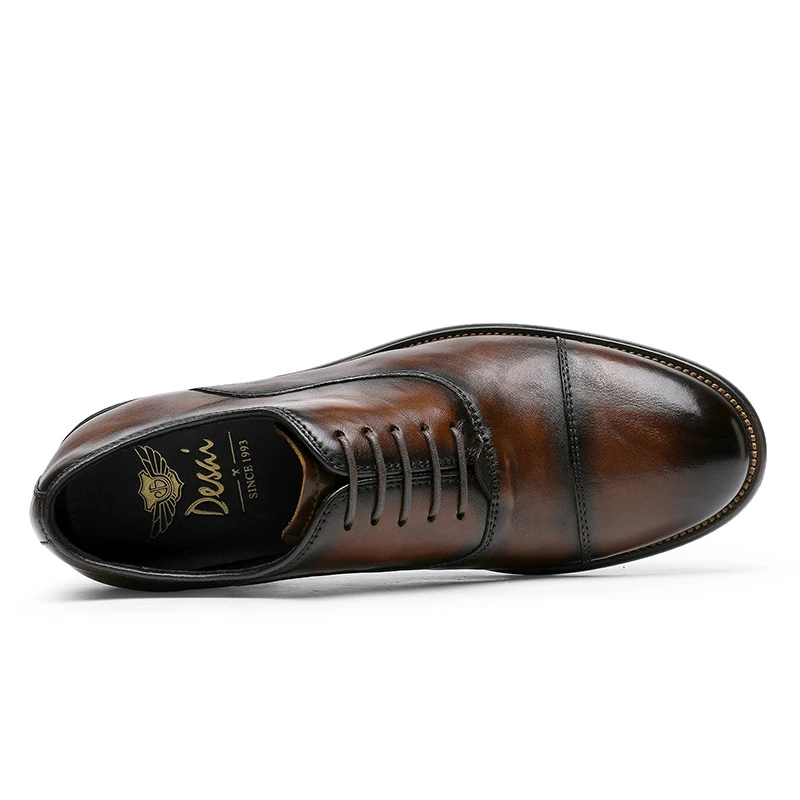 Men's Elegant Suede Shoes with Rubber Sole and Refined Stitching