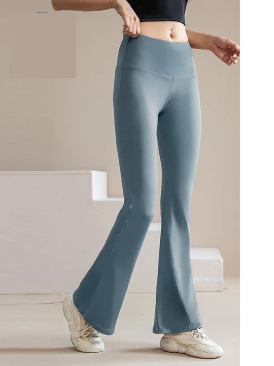 Women's Classic High Waisted Seamless Fit Flared Pants | Perfect for All Seasons