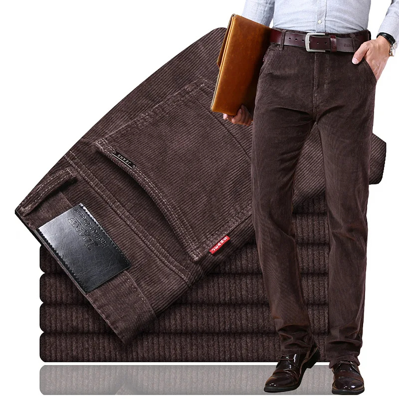 Variant image for Men's Comfortable Corduroy Pants with Side Pockets-23