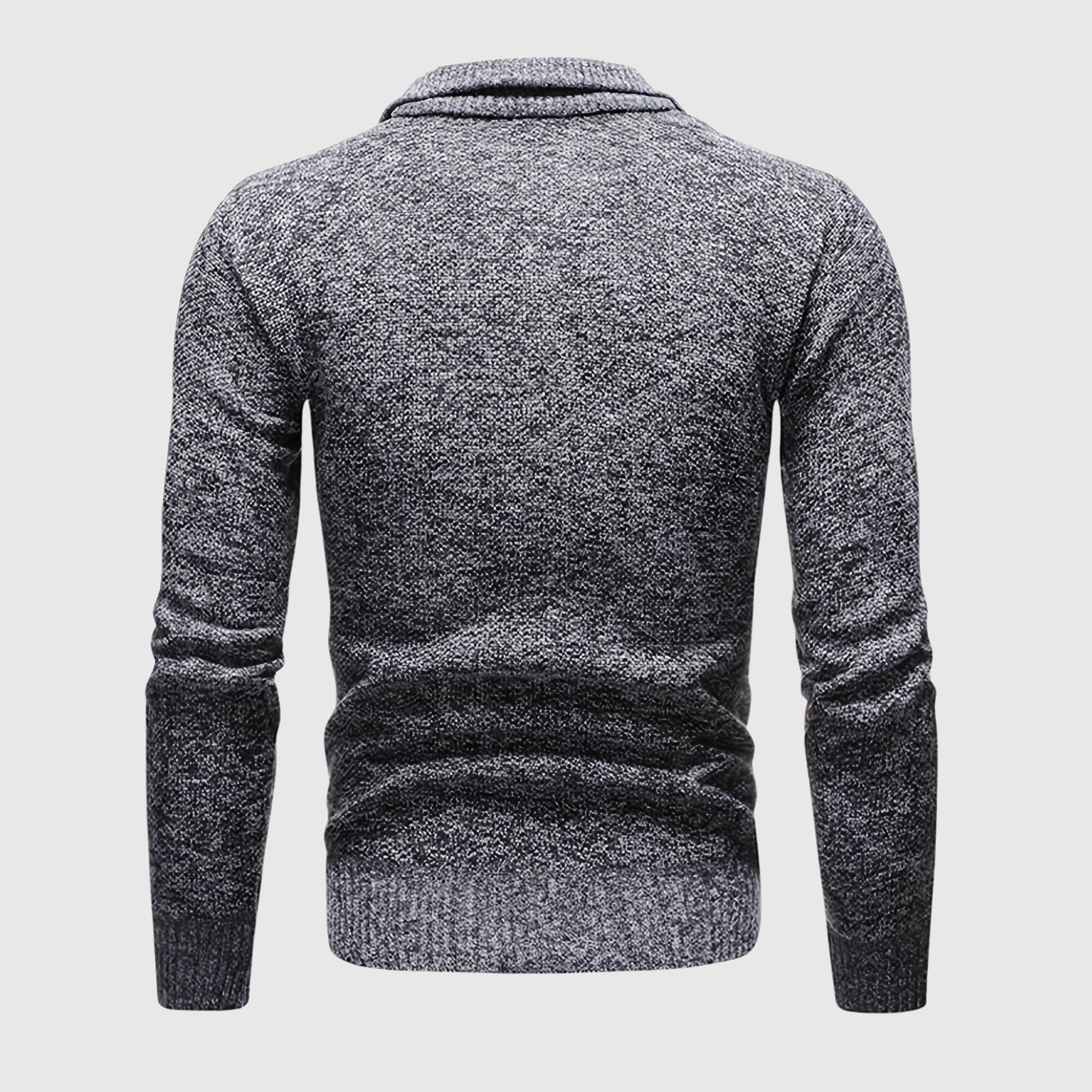 Men's Stylish Soft Half Zip Sweater with Practical Zipper