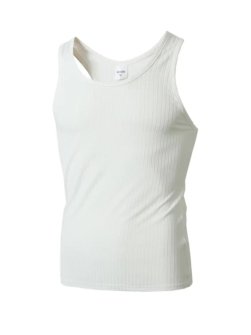 Men's Comfortable Breathable Fabric Tank Top with Versatile Design
