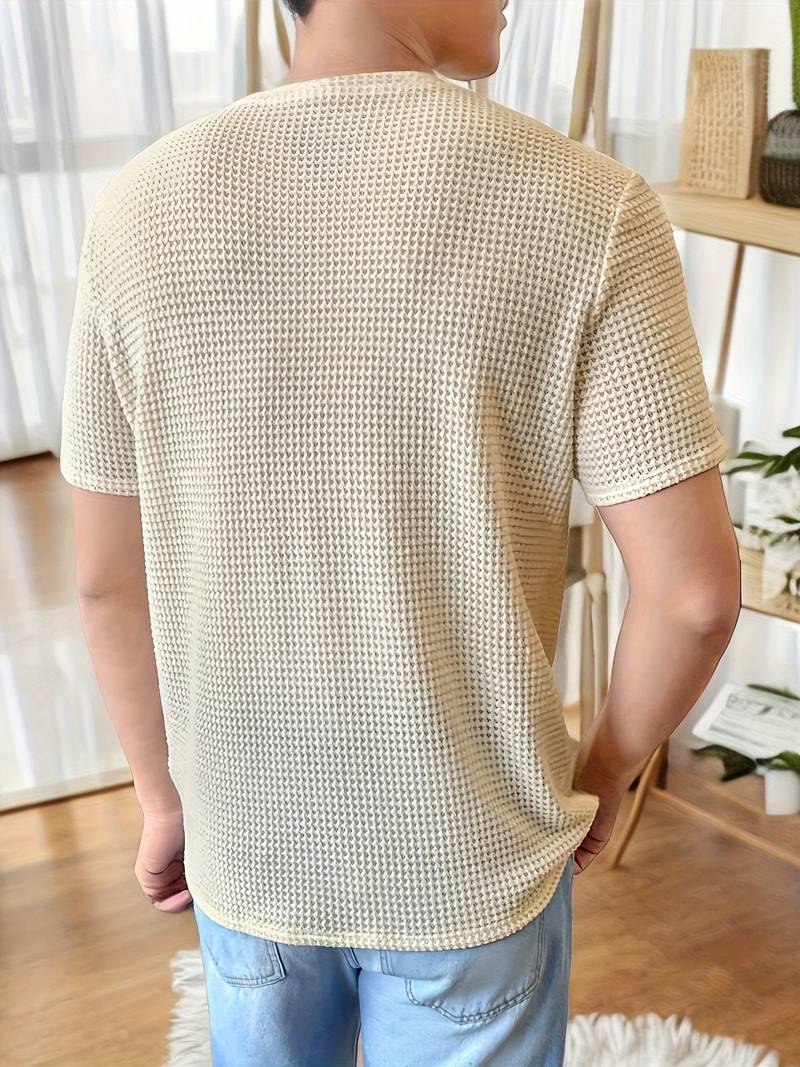 Men's Stylish High-Quality T-Shirt with Unique Hollowed-Out Design