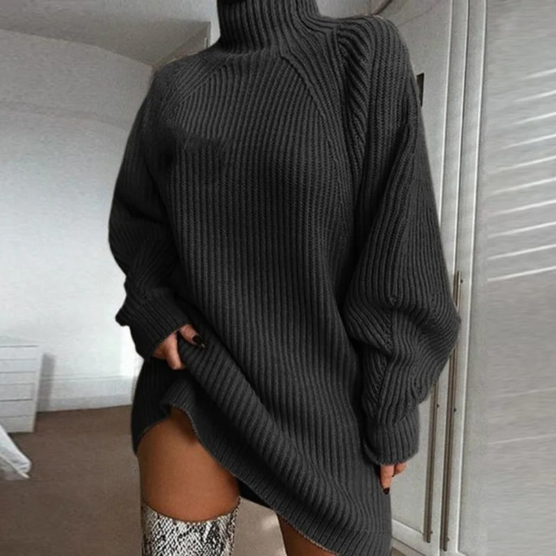 Women’s Casual Knitted Turtleneck Oversize Sweater | Perfect for All Seasons