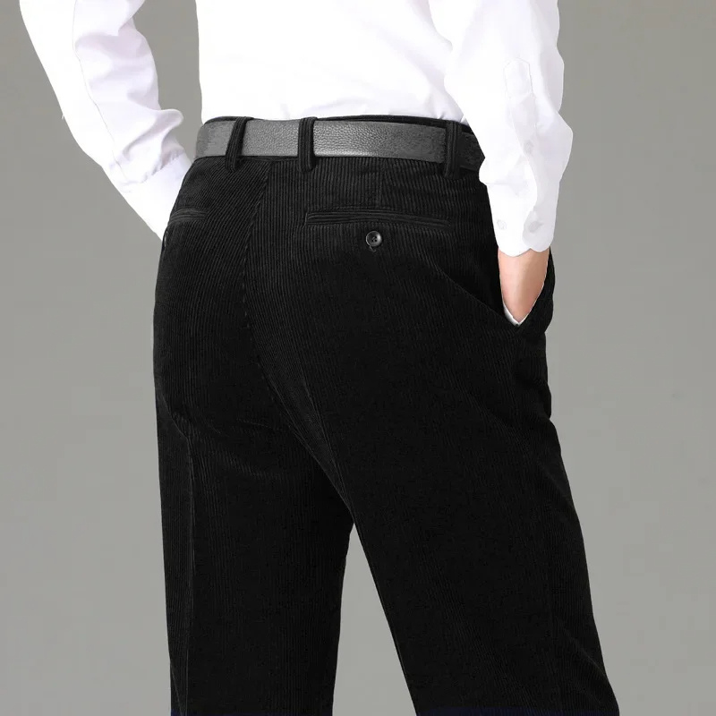 Men’s Classic Regular Fit Corduroy Jeans with Pleated Front | Perfect for All Seasons