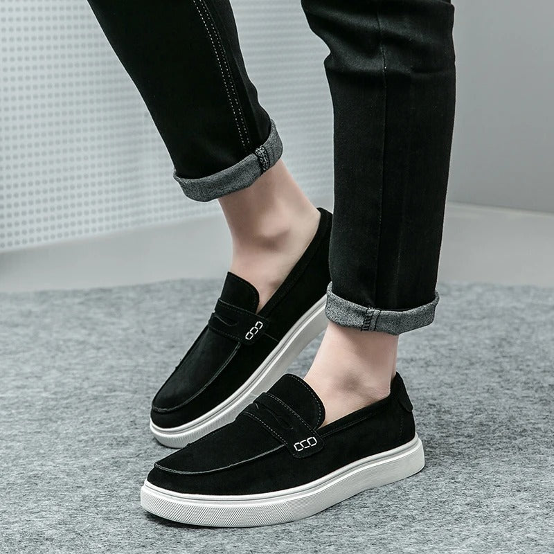 Variant image for Men's Comfortable Leather Loafers with Thick Sole-7