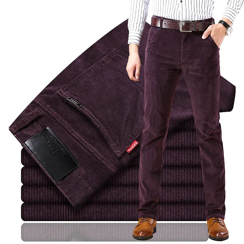Variant image for Men's Comfortable Corduroy Pants with Side Pockets-45